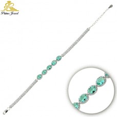 Gümüş Zirkon Taşlı Bilezik / Bileklik